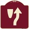 Signmission Keep Right Graphic Only Heavy-Gauge Aluminum Architectural Sign, 18" x 18", BU-1818-23892 A-DES-BU-1818-23892 - alternate 1